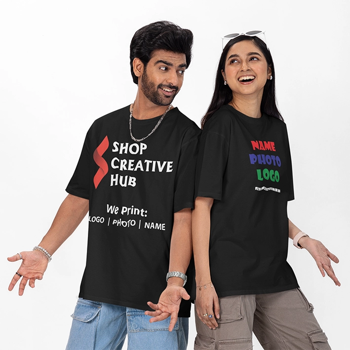 Couple Black T Shirt